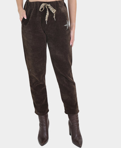 Chenille Pants w/ Beaded Star image 1