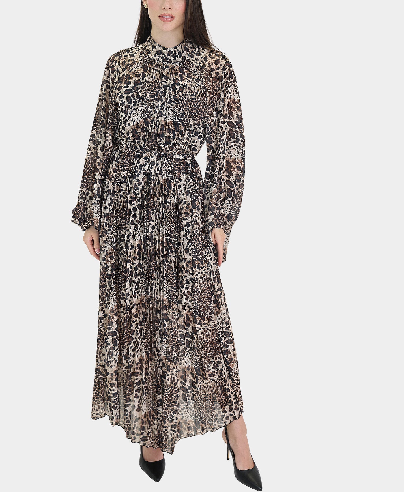 Leopard Print Maxi Dress view 1