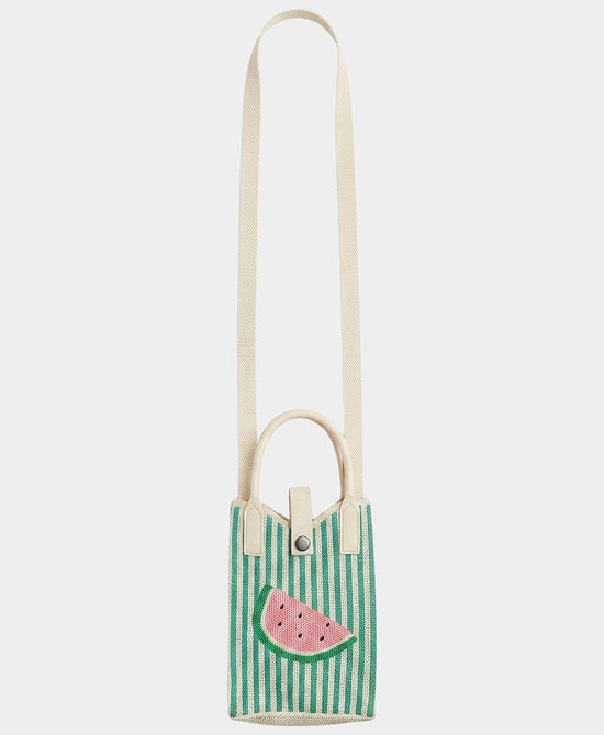 
Watermelon Stripe Crossbody Bag in GREEN MULTI view 1