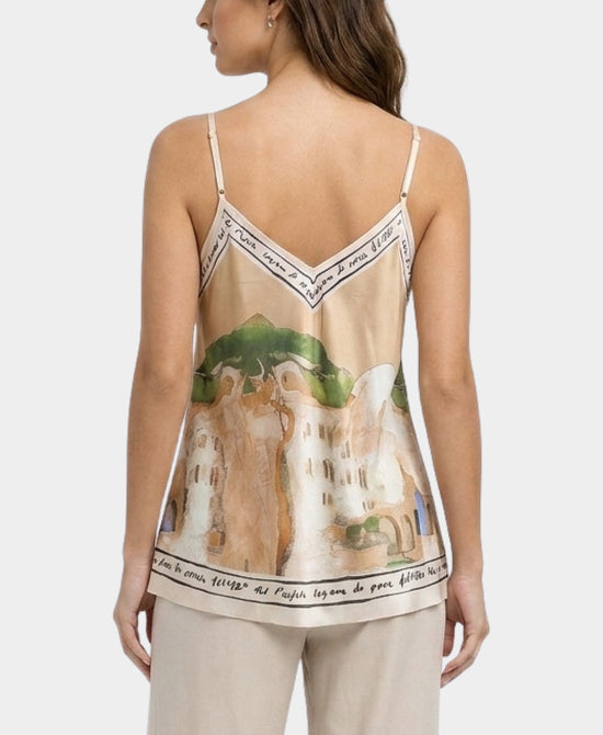 
Art-Inspired Scenic Print Tank in CAMEL view 2