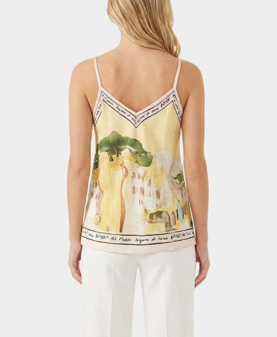 
Art-Inspired Scenic Print Tank in YELLOW MULTI view 2