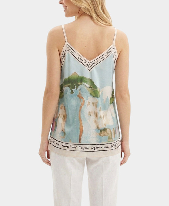 
Art-Inspired Scenic Print Tank in AQUA view 2