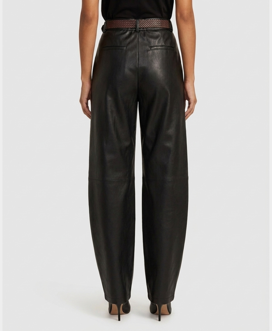 
Faux Leather Pants in BLACK view 2