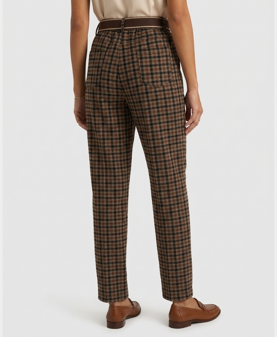 
Check Pants in BROWN/BLACK/TAUPE view 2