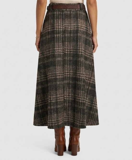 
Plaid Midi Skirt in MULTI view 2