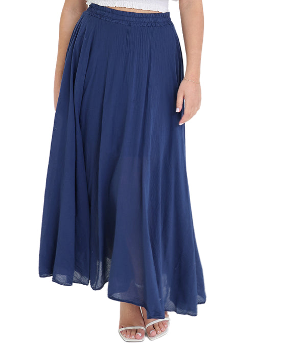 Solid Maxi Skirt view 1