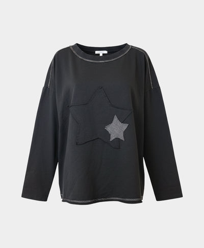 Top w/ Star & Stitching Detail image 2