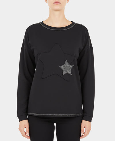 Top w/ Star & Stitching Detail image 1