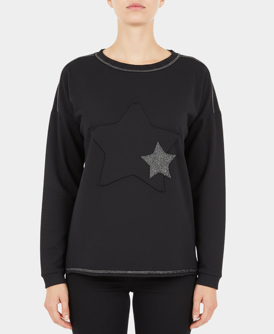 Top w/ Star & Stitching Detail view 
