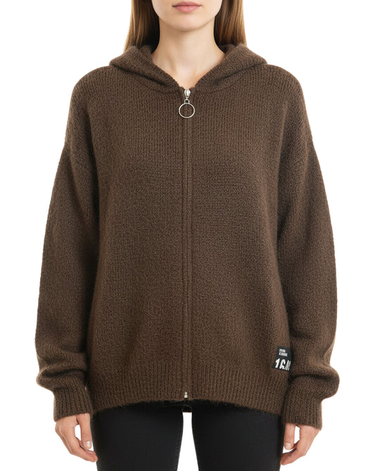 Zip Front Hoodie Sweater view 