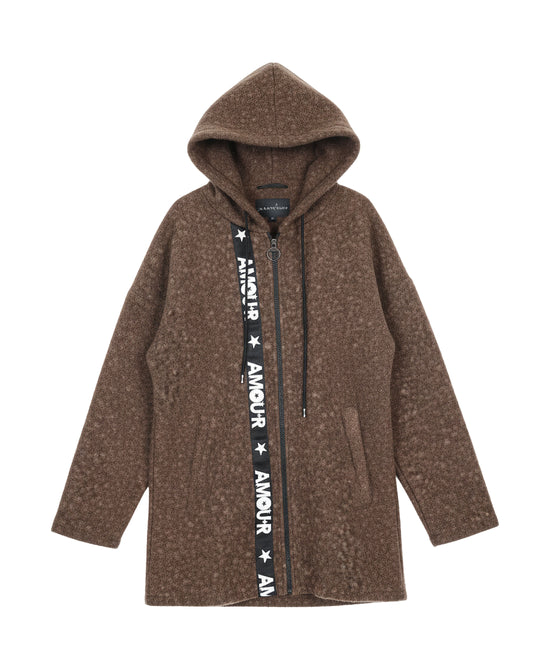 "Amour" Hoodie Sweater Jacket view 