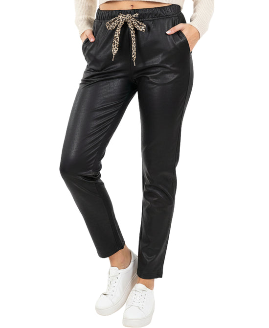 Pants w/ Leopard Tie view 