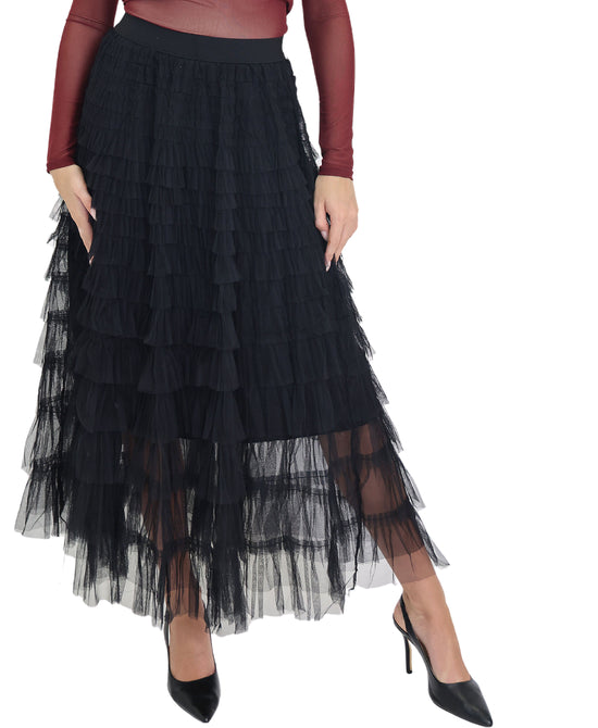 Solid Mesh Skirt view 