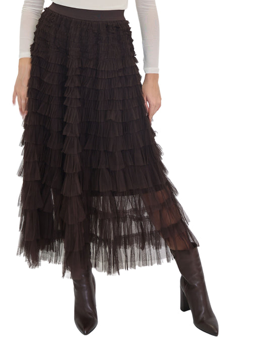 Solid Mesh Skirt view 
