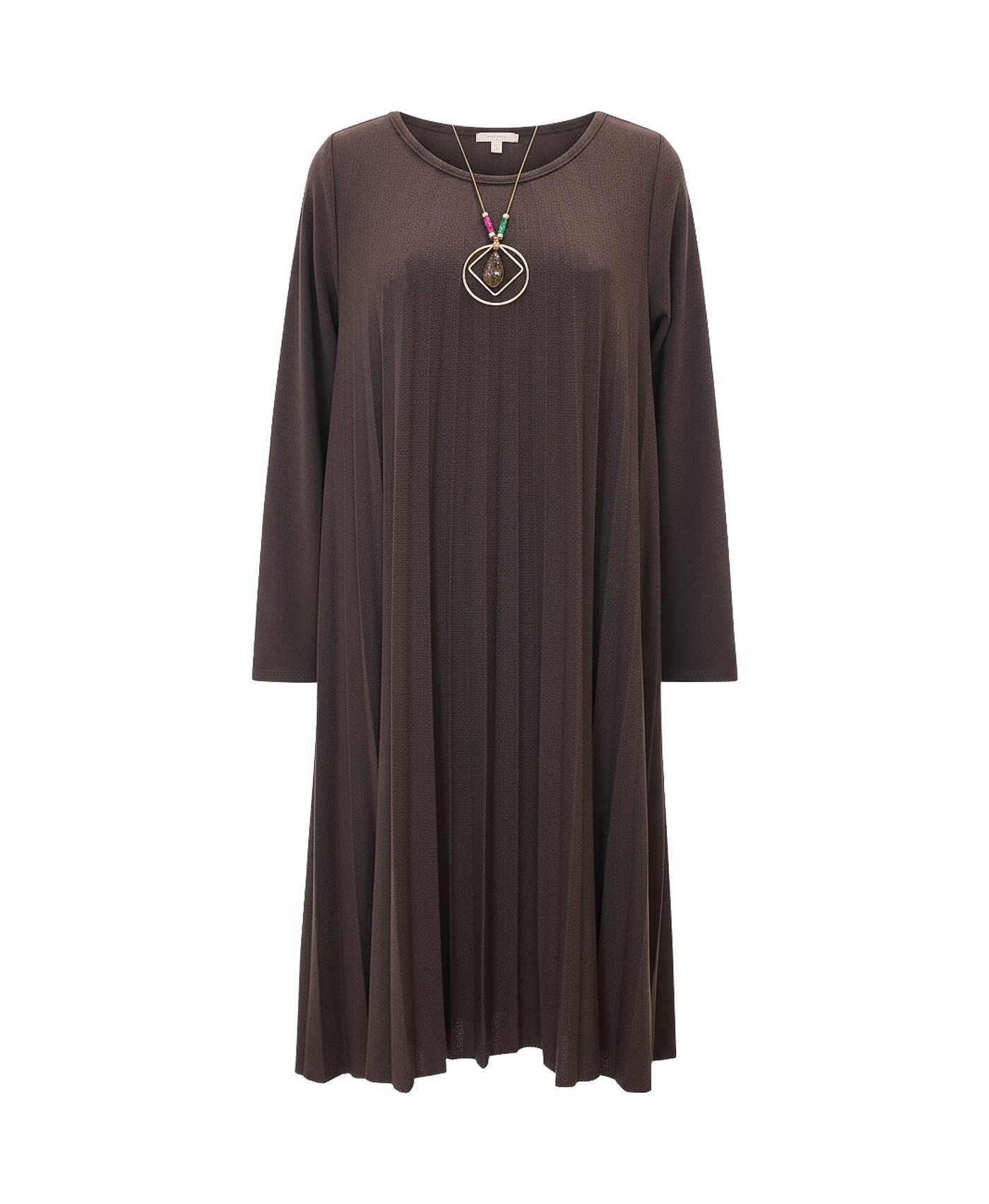 Pleated Knit Dress view 2