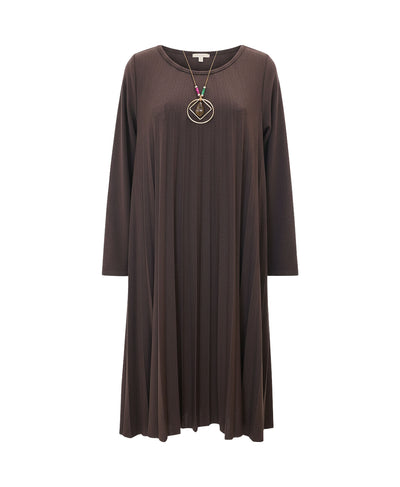 Pleated Knit Dress image 2