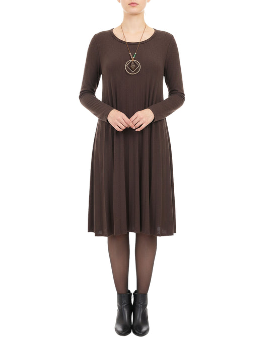 Pleated Knit Dress view 