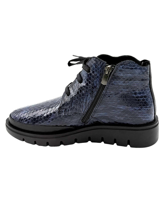 Leather Snake Print Bootie view 