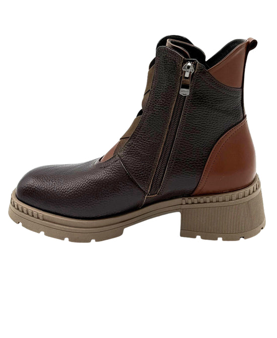 Leather Criss-Cross Bootie view 