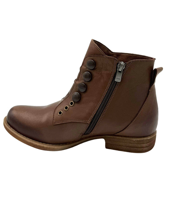 Leather Bootie w/ Buttons view 