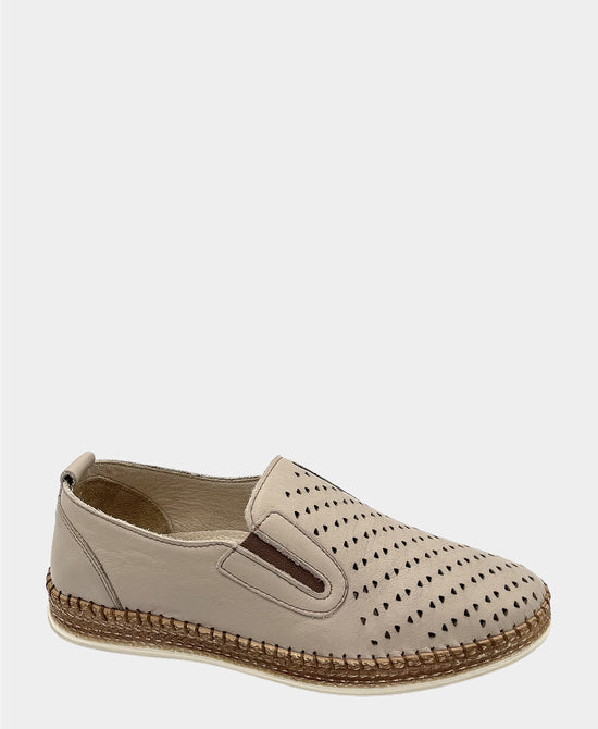 Leather Perforated Loafer view 1
