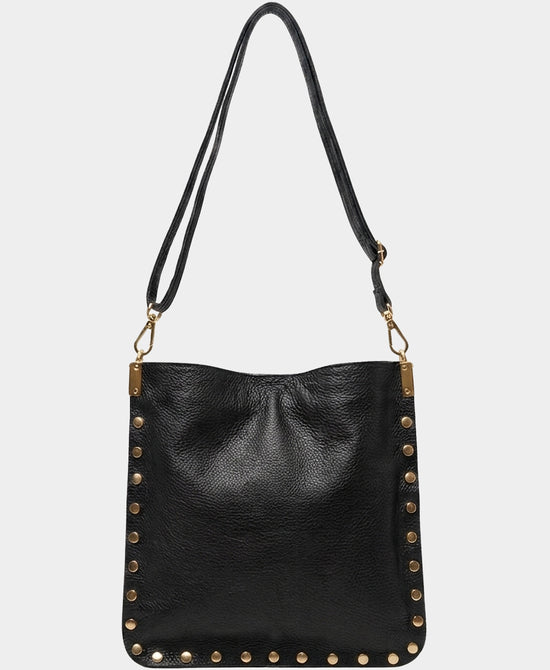 
Leather Crossbody Bag w/ Studs in NOIR view 1