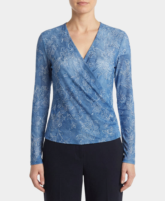 Printed Surplus Blouse view 1