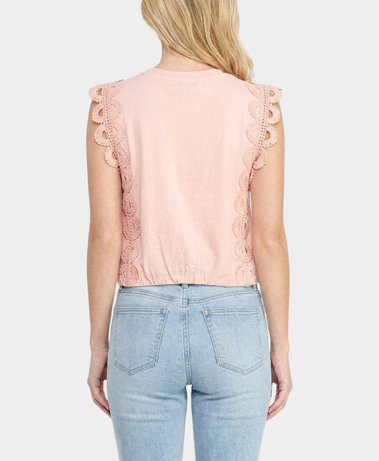 
Top w/ Scallop Trim in PINK view 2