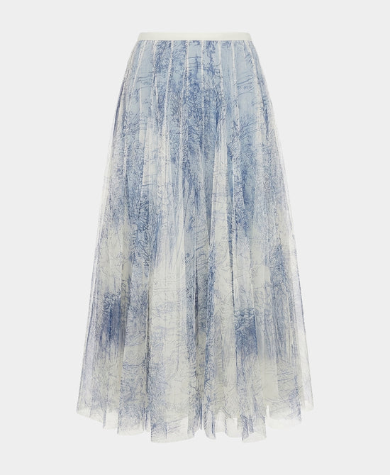 Printed Mesh Skirt view 2