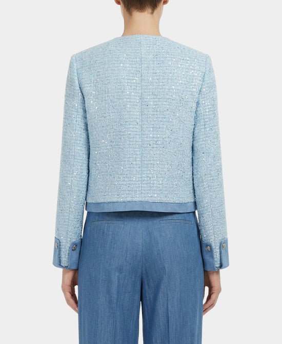 Tweed Blazer w/ Sequins view 2