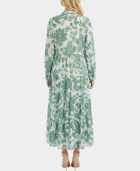 
Printed Maxi Dress in GREEN view 2