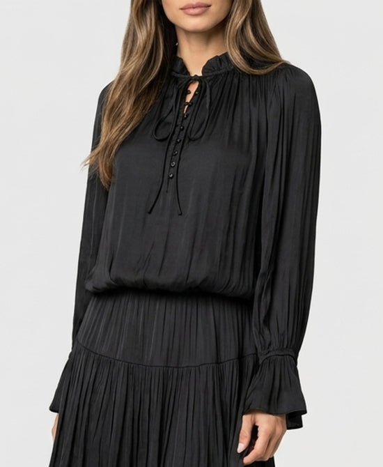 
Satin Top in BLACK view 1