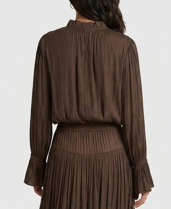 
Satin Top in BROWN view 2