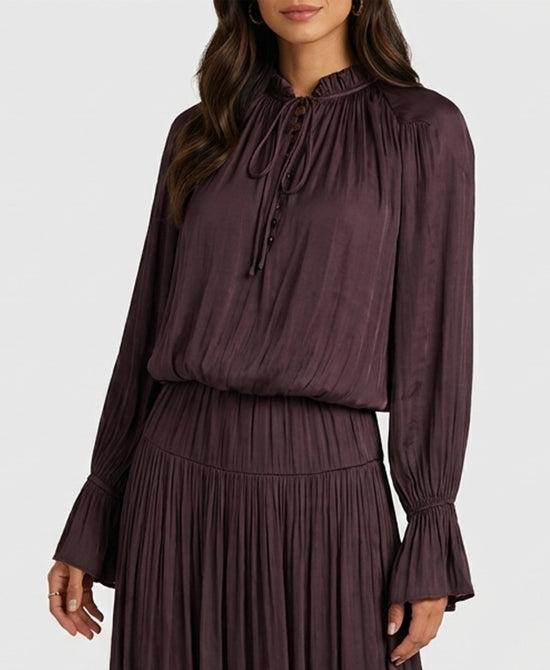 
Satin Top in PLUM view 1