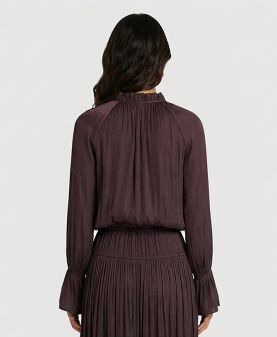
Satin Top in PLUM view 2