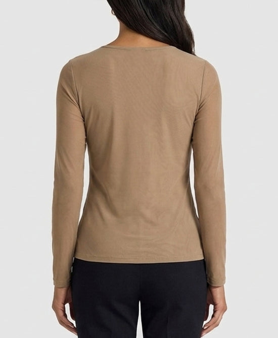 
Sheer Mesh Top in TAUPE view 2
