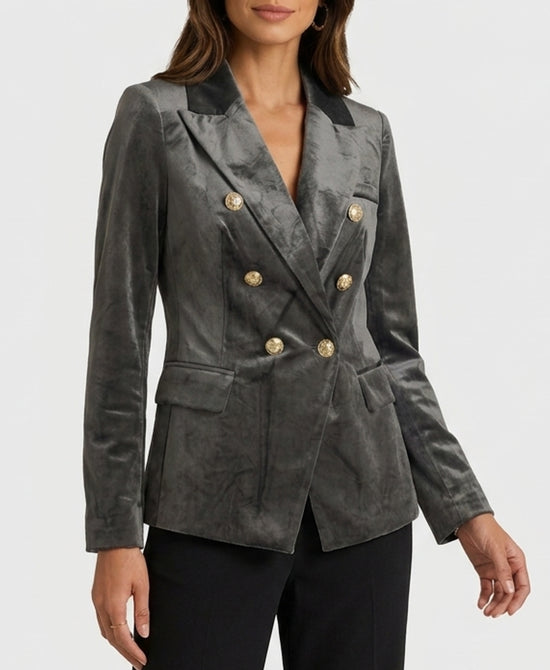 
Velvet Blazer in GREY view 1