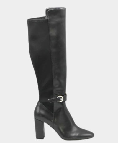 Faux Leather Over The Knee High Buckle Boot image 2