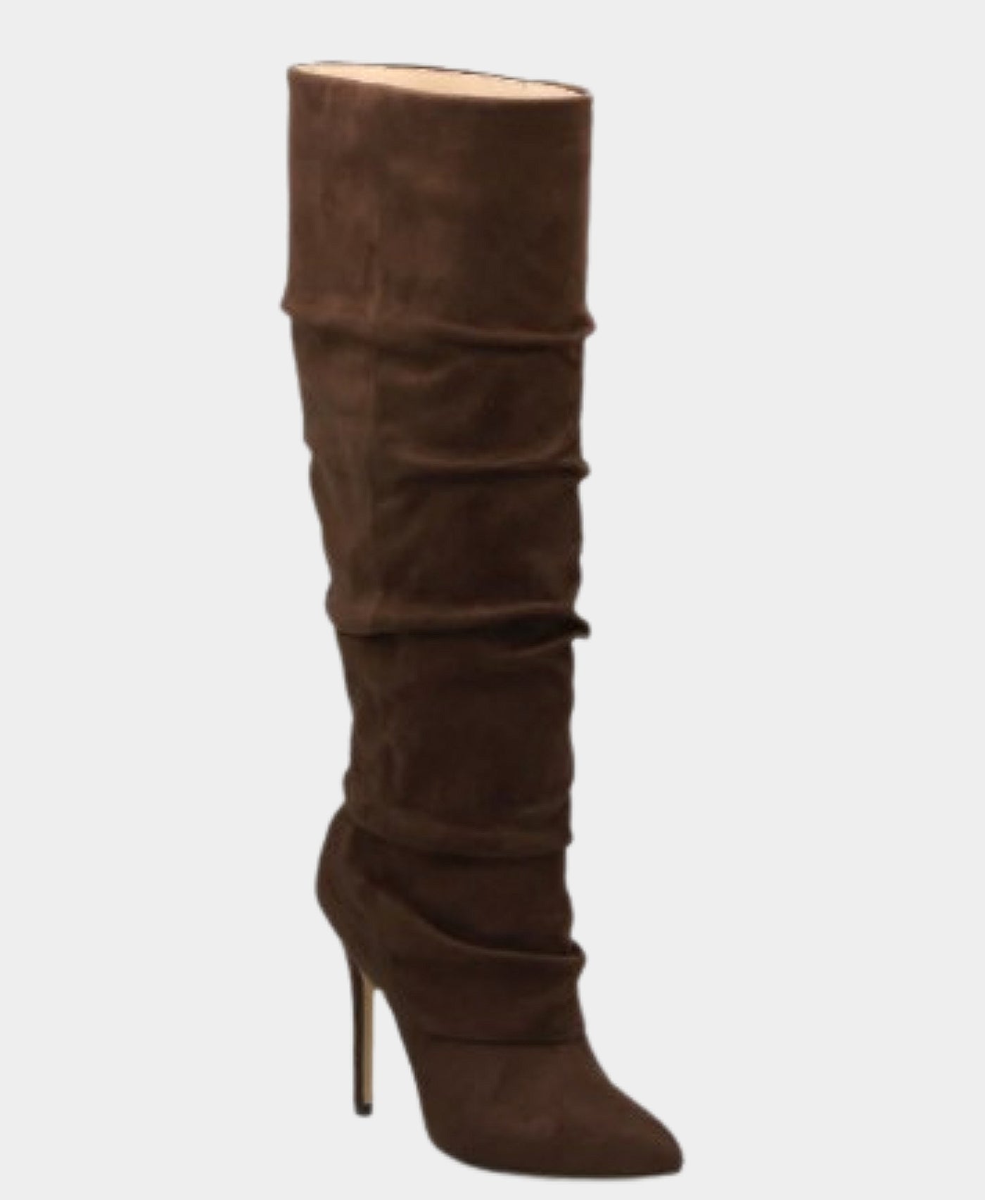 Faux Suede Slouchy Knee High Boot view 1