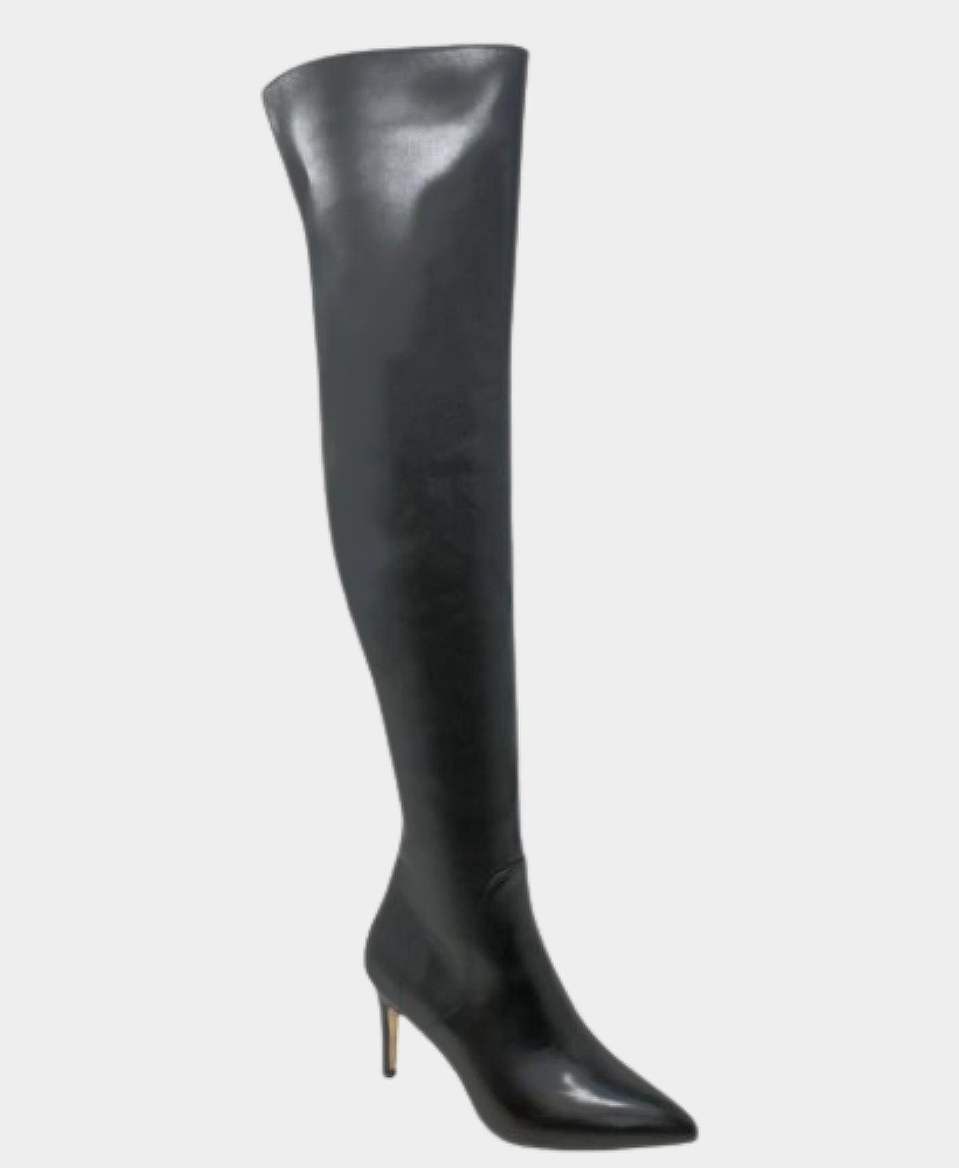Faux Leather Over The Knee Boot view 1