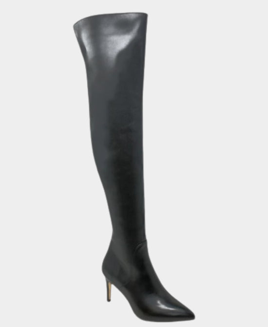 Faux Leather Over The Knee Boot view 