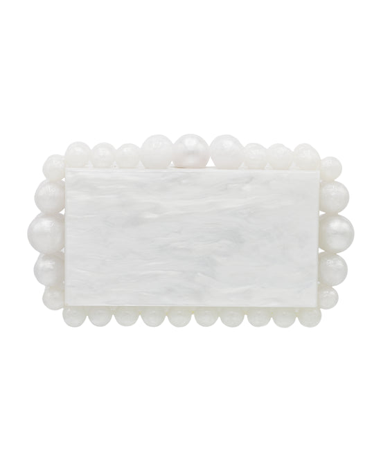 Beaded Marble Resin Clutch view 1
