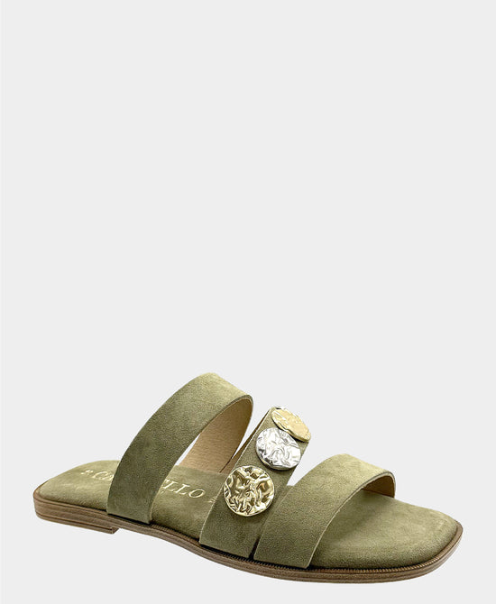 Suede Coin Sandal view 1