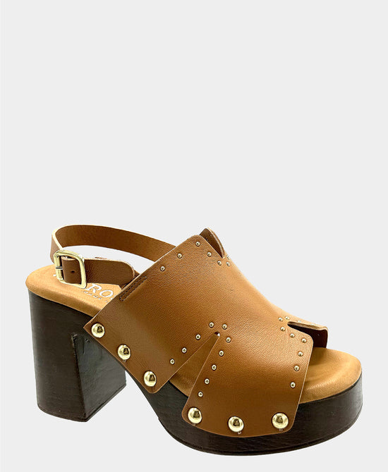 Leather Studded Sandal view 1