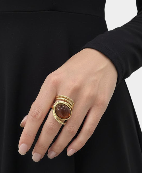 Statement Stone Ring view 