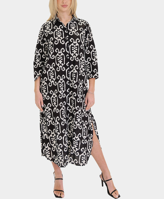 Printed Dress/Swim Cover-Up view 1