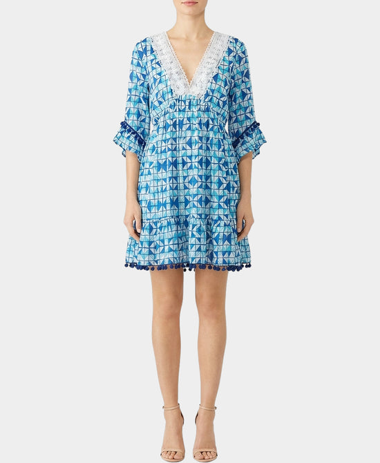 Printed Dress/Swim Cover-Up view 1
