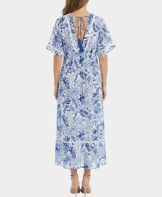 Printed Dress/Swim Cover-Up view 2