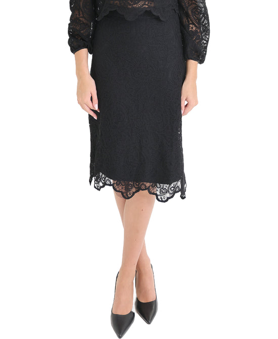 Lace Midi Skirt view 