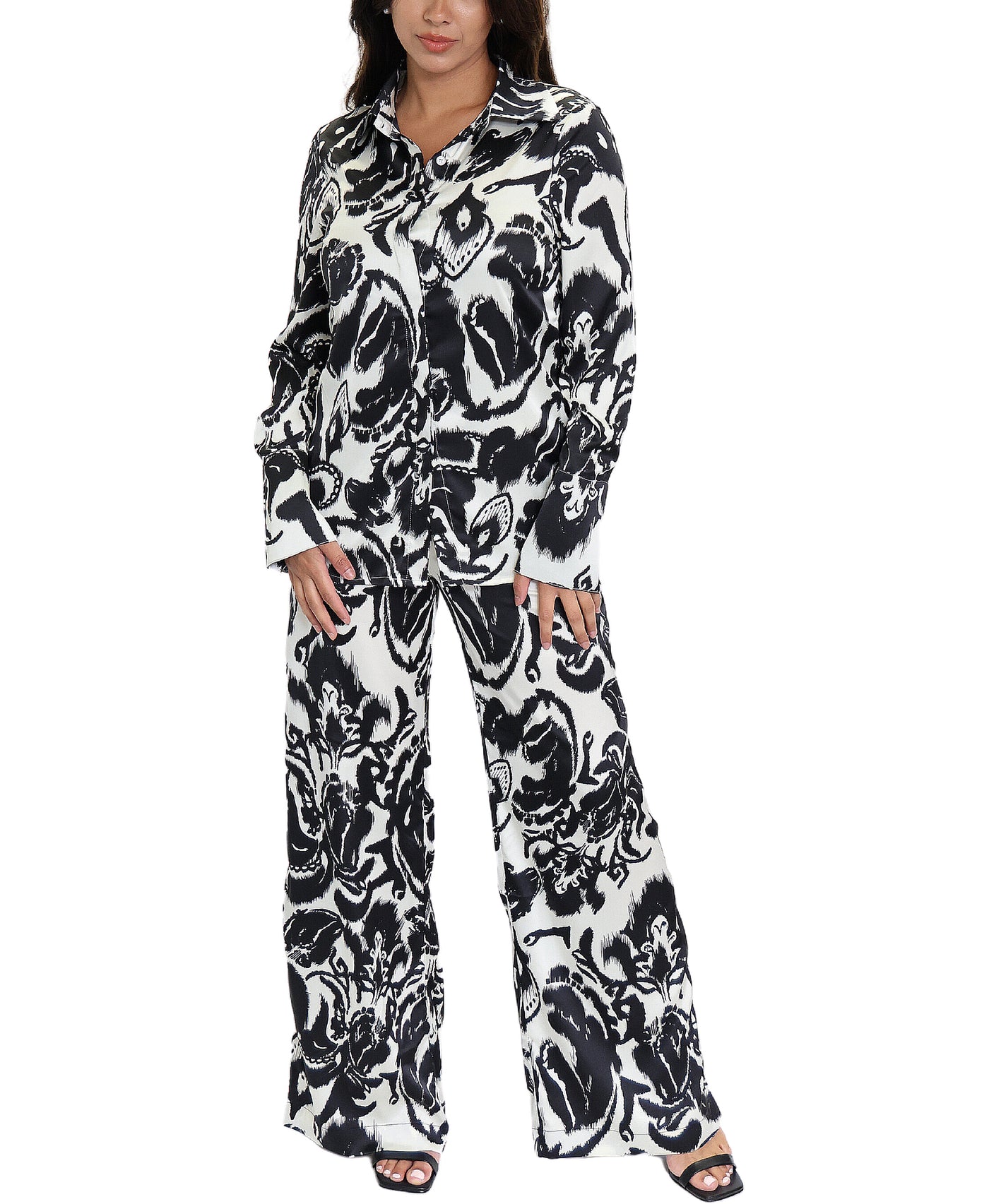 Ikat Abstract Print Pant image 2